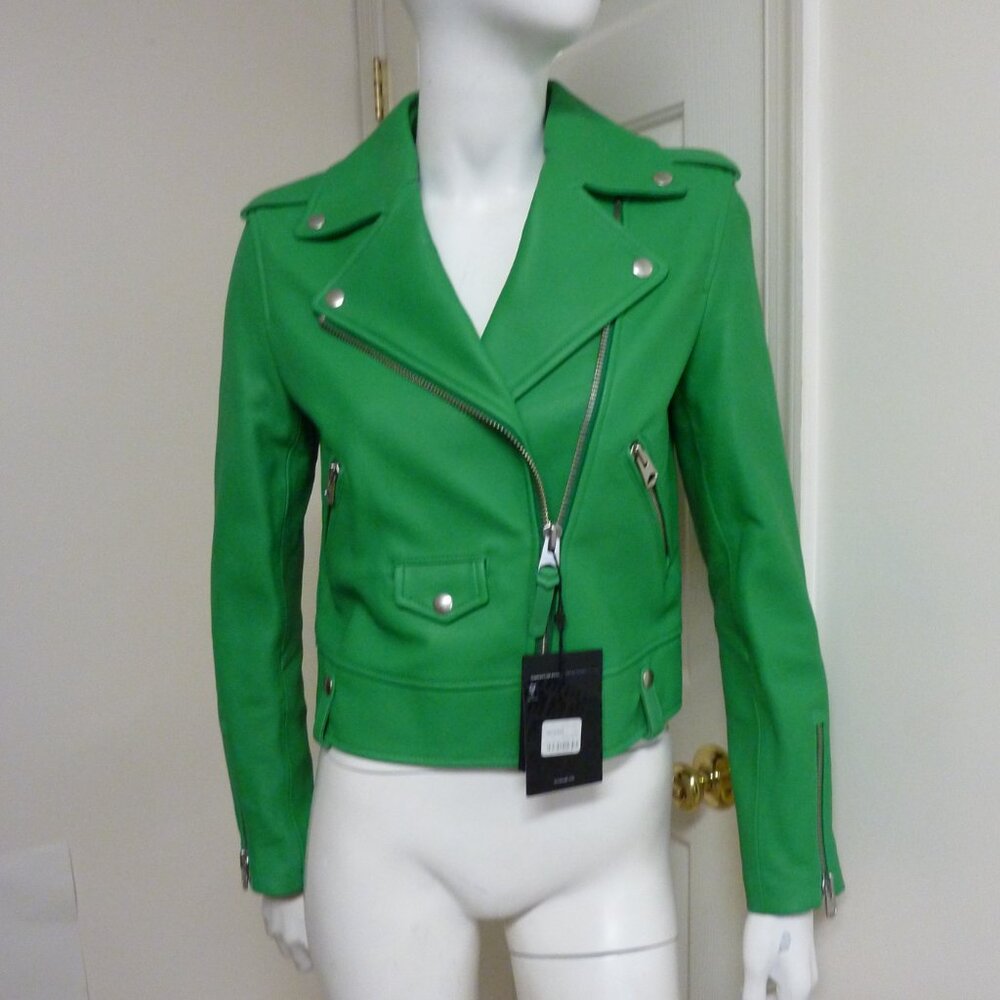 Mackage Baya Lambskin Biker Jacket